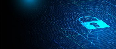 iş backgr için internet dijital güvenlik teknolojisi kavramı