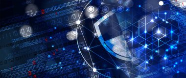 iş backgr için internet dijital güvenlik teknolojisi kavramı