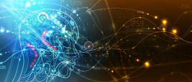 Yapay zeka teknolojisi kavramsal çizimi