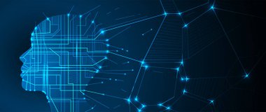 Yapay zeka teknolojisi kavramsal çizimi