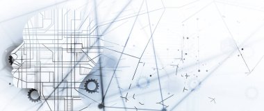 Yapay zeka teknolojisi kavramsal çizimi