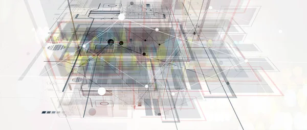 Ilustración de la tecnología conceptual de inteligencia artificial — Archivo Imágenes Vectoriales