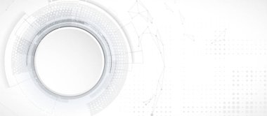 Soyut teknoloji geçmişi. Geometrik şekillerle geleceksel teknoloji arayüzü