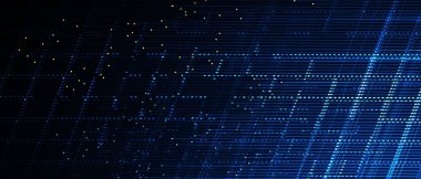 Soyut teknoloji geçmişi. Geometrik şekillerle geleceksel teknoloji arayüzü