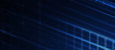 Soyut teknoloji geçmişi. Geometrik şekillerle geleceksel teknoloji arayüzü