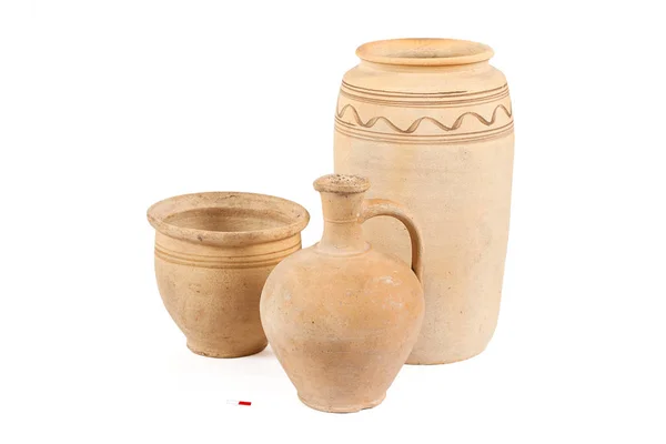 Beyaz bir arka plan üzerinde antik yemekler