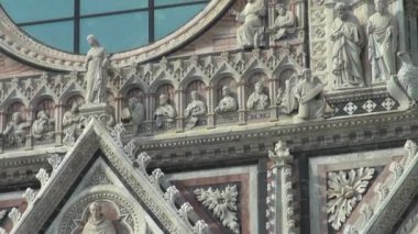 Siena, İtalya - 19 Temmuz 2016 - ünlü katedral Siena, Santa Maria Assunta için özel tasarlanmış ve Siena İtalya, Hd, gerçek zamanlı, 50 fps 1215 ve 1263 arasında tamamlandı