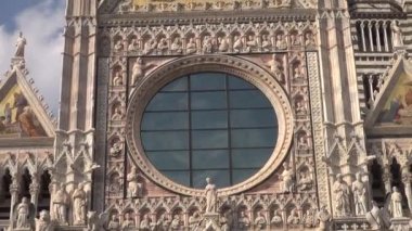 Siena, İtalya - 19 Temmuz 2016 - ünlü katedral Siena, Santa Maria Assunta için özel tasarlanmış ve Siena İtalya, Hd, gerçek zamanlı, 50 fps 1215 ve 1263 arasında tamamlandı
