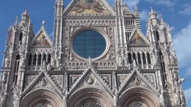 Siena, İtalya - 19 Temmuz 2016 - ünlü katedral Siena, Santa Maria Assunta için özel tasarlanmış ve Siena İtalya, Hd, gerçek zamanlı, 50 fps 1215 ve 1263 arasında tamamlandı