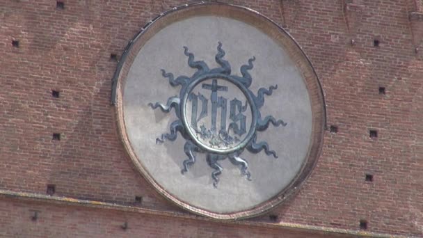 Siena Italien August Rathaus Auf Dem Hauptplatz Piazza Del Campo — Stockvideo