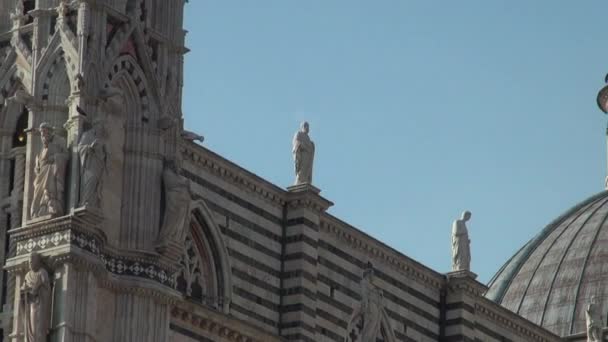 Siena Italie Vers 2016 Célèbre Cathédrale Sienne Dédiée Santa Maria — Video