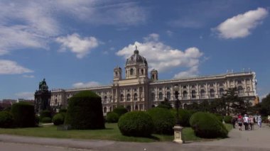 Vienna, Avusturya - 06 Ağustos 2016: 1891 inşa yılında Kunsthistorisches Müzesi (müze, sanat tarihi veya Güzel Sanatlar Müzesi) Viyana Sanat Müzesi ve İmparator Franz Joseph tarafından açılmış.