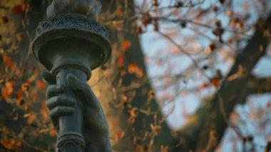 Özgürlük heykeli, Lüksemburg Bahçesi, Paris, ultra hd 4k kopya,