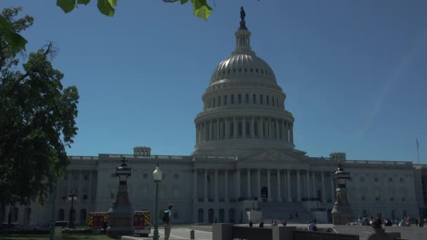 Washington Usa Circa 2017 Das Capitol Oft Als Kapitol Gebäude — Stockvideo