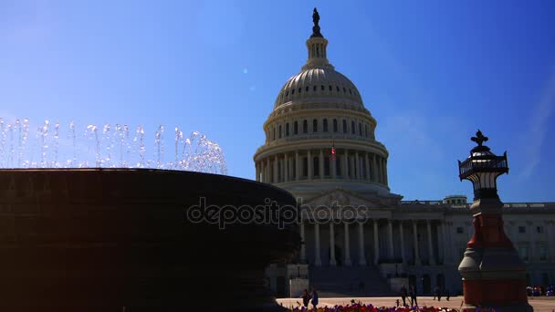 Washington Amerikai Egyesült Államok 2017 Capitol Gyakran Nevezik Capitol Épület — Stock videók