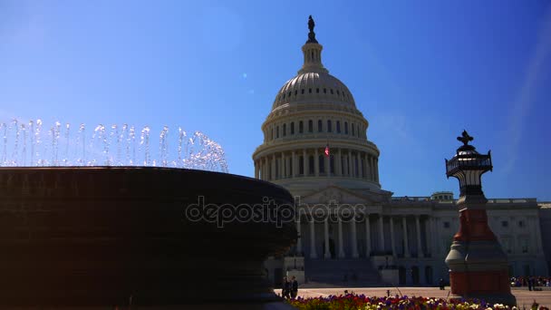 Washington Amerika Birleşik Devletleri 2017 Yaklaşık Bize Genellikle Adı Capitol — Stok video