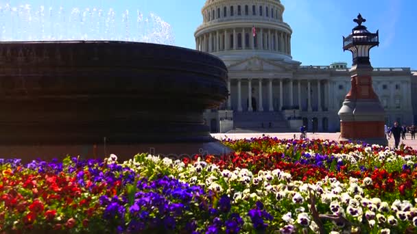 Washington Verenigde Staten Circa 2017 Ons Capitol Vaak Aangeduid Als — Stockvideo