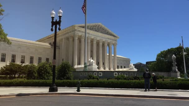 Washington Circa 2017 Edifício Supremo Tribunal Dos Estados Unidos Desvinculado — Vídeo de Stock