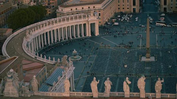 San Pietro Bazilikası kubbe arası Roma en iyi görünümü                  
