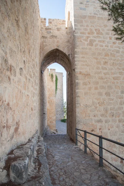 Arch of tower in Santa Catalina Castle in Jaen — Stock Photo, Image