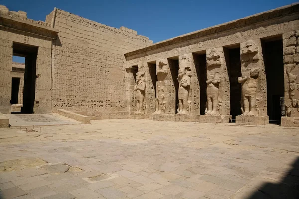 Templo medinet habu — Fotografia de Stock