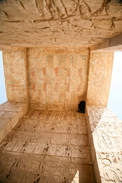 メディネト ハブ神殿の天井 — ストック写真