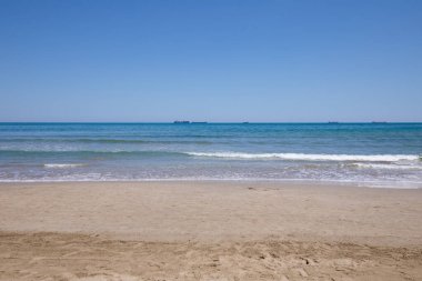 Deniz horizon Beach gemilerle