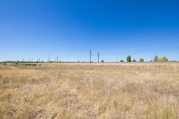 Ferrocarril vacío en el campo —  Fotos de Stock