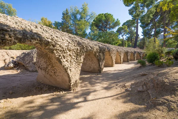 टोलेडो शहर में प्राचीन रोमन सर्कस खंडहरों — स्टॉक फ़ोटो, इमेज