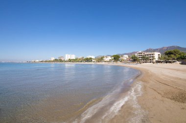 Benicassim seashor üzerinden Voramar Beach