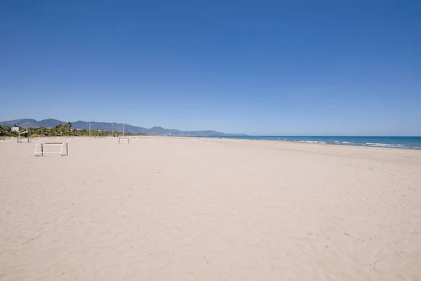 Pine Beach i Grao av Castellon Benicassim se — Stockfoto