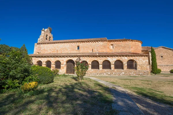 Lado de la iglesia en Santa Maria de Riaza Imagen de archivo