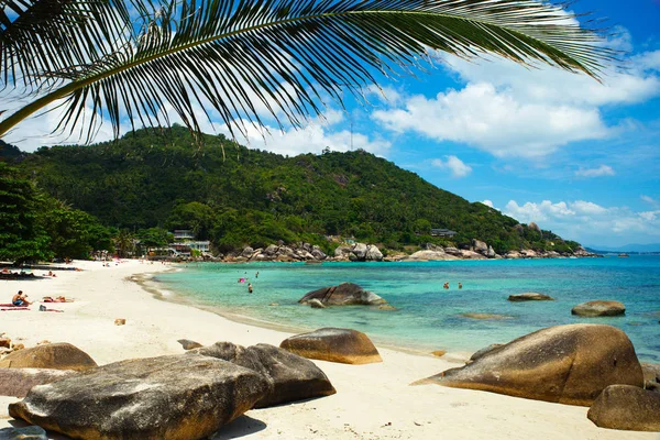 Landscape photo of tranquil Samui island beach resort — Stock Photo, Image