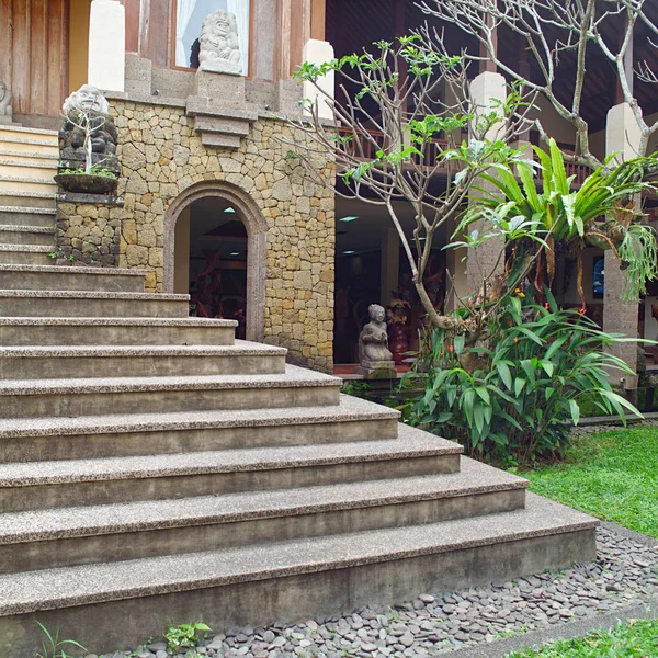 Balinese Backyard Gardening Design — Stock Photo, Image