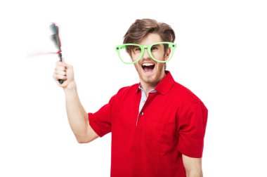 Futbol ya da futbol fan destekçisi öznitelikleri Isola ile çığlık