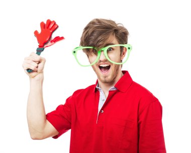 Futbol ya da futbol fan destekçisi öznitelikleri Isola ile çığlık