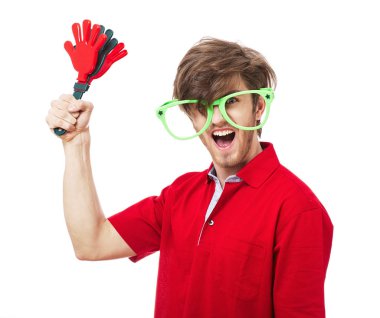 Futbol ya da futbol fan destekçisi öznitelikleri Isola ile çığlık