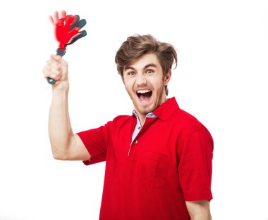 Futbol ya da futbol fan destekçisi öznitelikleri Isola ile çığlık