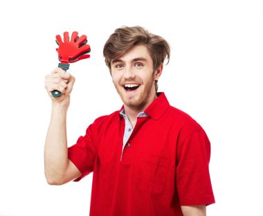 Futbol ya da futbol fan destekçisi öznitelikleri Isola ile çığlık