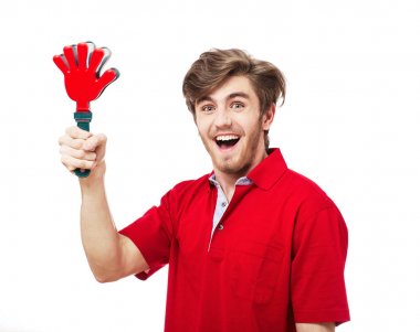 Futbol ya da futbol fan destekçisi öznitelikleri Isola ile çığlık