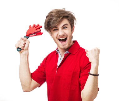 Futbol ya da futbol fan destekçisi öznitelikleri Isola ile çığlık