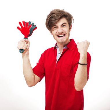 Futbol ya da futbol fan destekçisi öznitelikleri Isola ile çığlık