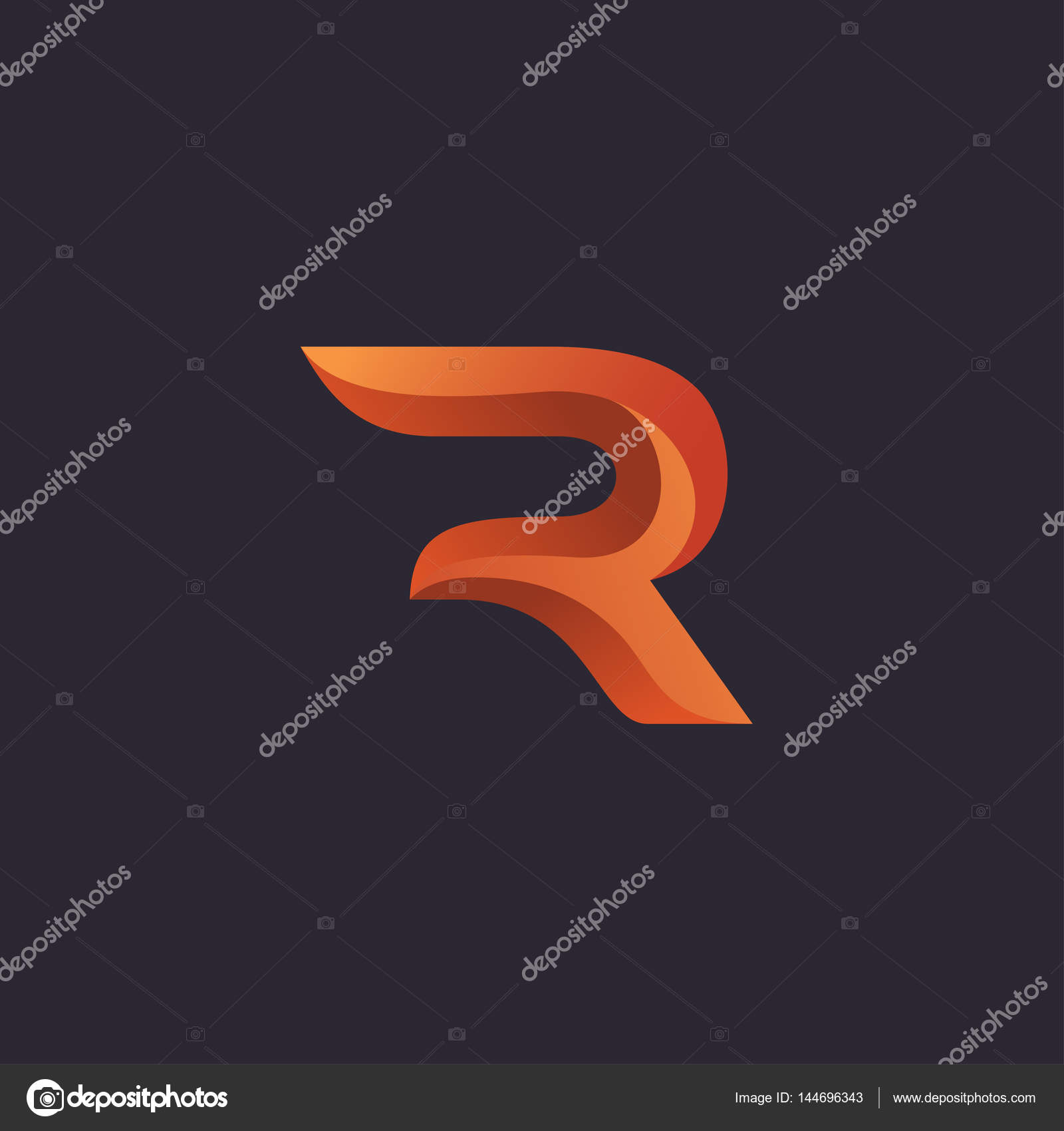 letter r logo stock vector oriu007 144696343 letter r logo