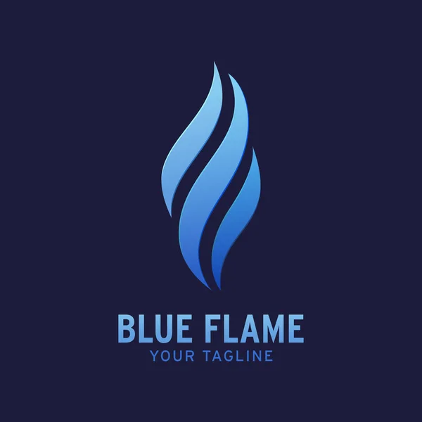 Blue Flame Logo — Wektor stockowy