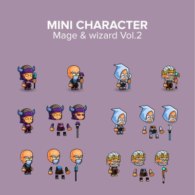 Mini karakter büyülü kiti