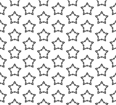 Soyut yıldız geometrik Seamless Modeli . 
