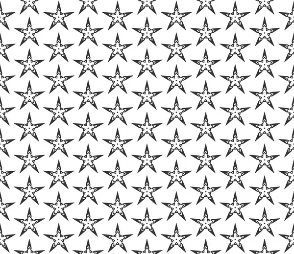 Abstrakta geometriska sömlös stjärnmönster — Stock vektor