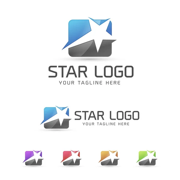 Star koncept loga Design — Stockový vektor