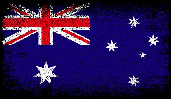 Australische Grunge-Flagge — Stockvektor