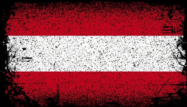 Oostenrijk grunge vlag — Stockvector
